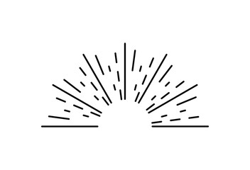 Obraz premium Abstract sun ray graphic design