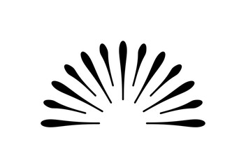 Abstract sun ray graphic design