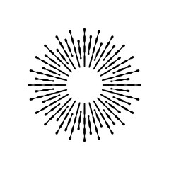 Obraz premium Abstract sun ray graphic design