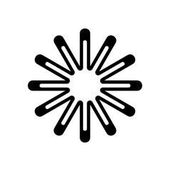 Abstract sun ray graphic design