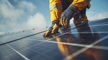 Solar panel installation technician.