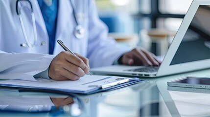 medical professional holographic interface patient data, modern healthcare