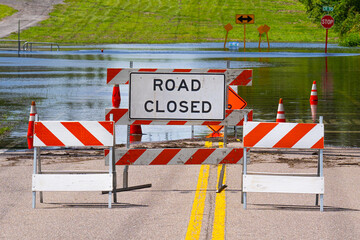 Flood or flooding. Florida flooding after hurricane or tropical storm. Flooded streets, road or...