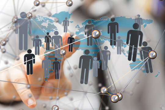 Structure of world economy, communication network global