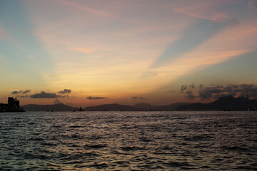 Obraz premium sunset over the sea