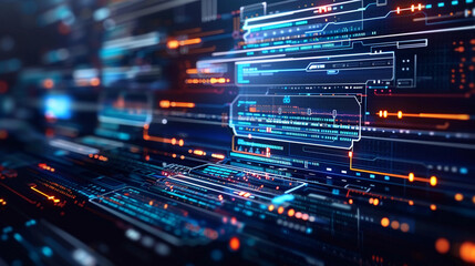 Digital Blockchain Network Visualization