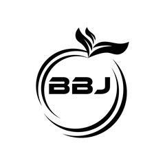 BBJ letter logo Design. BBJ Simple and modern monogram logo. Abstract Alphabet vector Design.