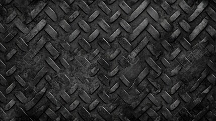 Textured steel plate with diamond pattern used in industrial applications