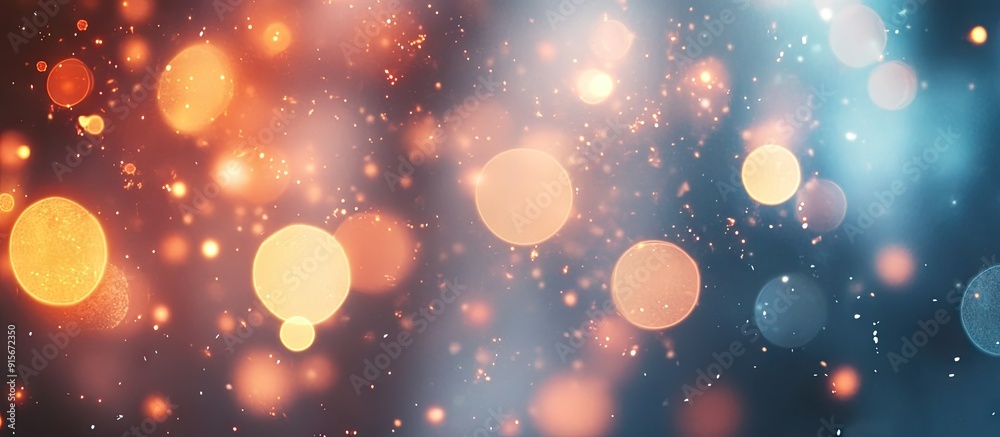 Aufkleber abstract bokeh backdrop christmas bokeh lights with a soft focus blurred background. with copy space