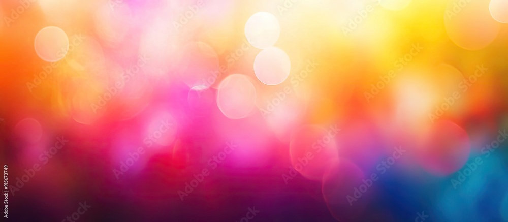 Aufkleber Vibrant Colorful Abstract Blurry Background. with copy space image. Place for adding text or design