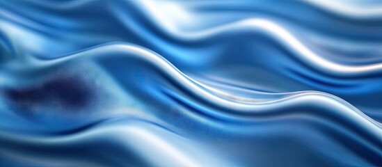 Obraz premium Abstract blue background featuring smooth lines and a touch of motion blur. with copy space image. Place for adding text or design