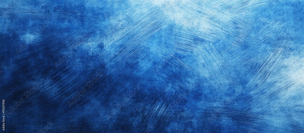 Aufkleber Blue Scratched Texture Backdrop. with copy space image. Place for adding text or design