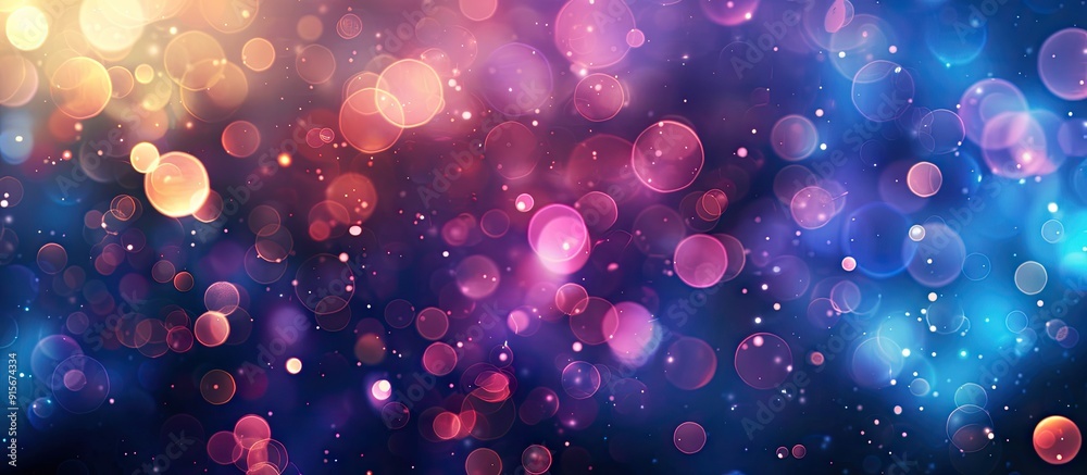 Poster Abstract bokeh backdrop. with copy space image. Place for adding text or design