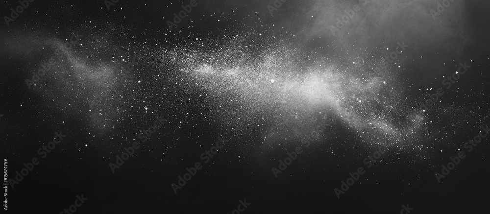 Fototapete dust particles for use as an overlay in vintage or grunge design. with copy space image. place for a