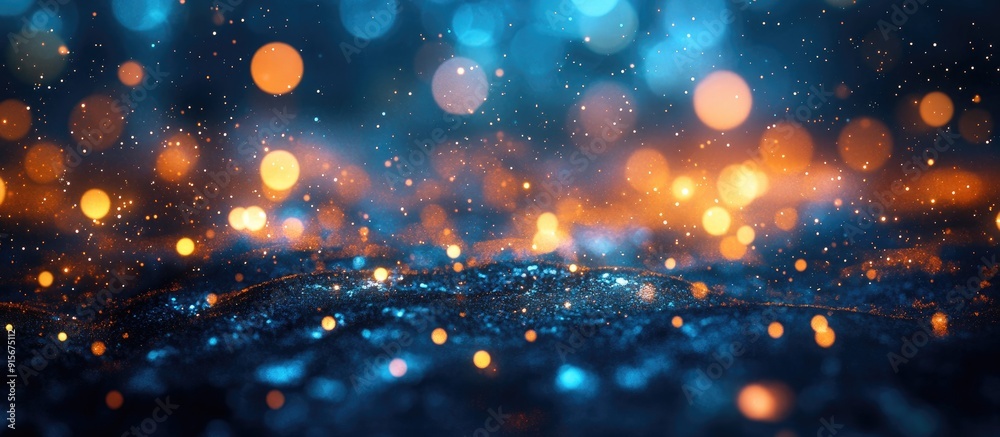 Poster abstract texture luminous bokeh background. with copy space image. Place for adding text or design