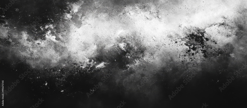 Aufkleber Black and white grunge backdrop featuring textured space. with copy space image. Place for adding text or design