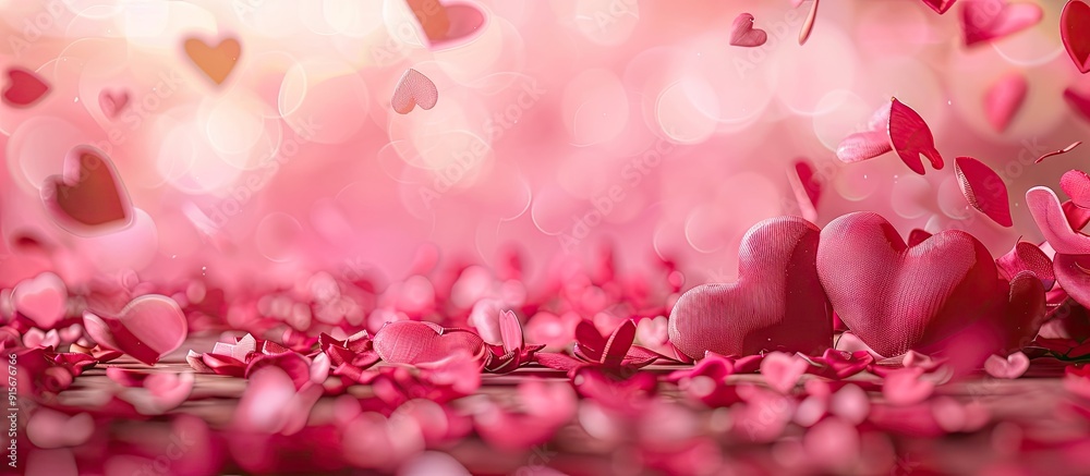 Aufkleber Valentine s Day backdrop. with copy space image. Place for adding text or design