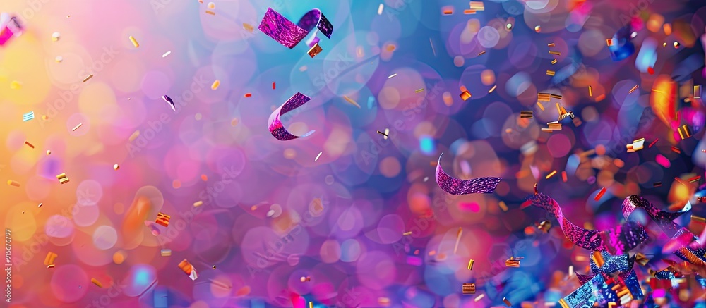 Aufkleber Vivid multi colored accents Abstract celebratory background. with copy space image. Place for adding text or design