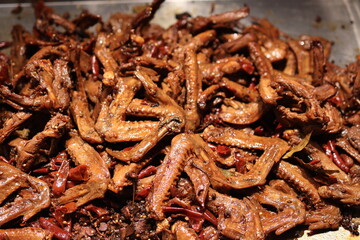 Asian Street Food in a Chinese Night Market