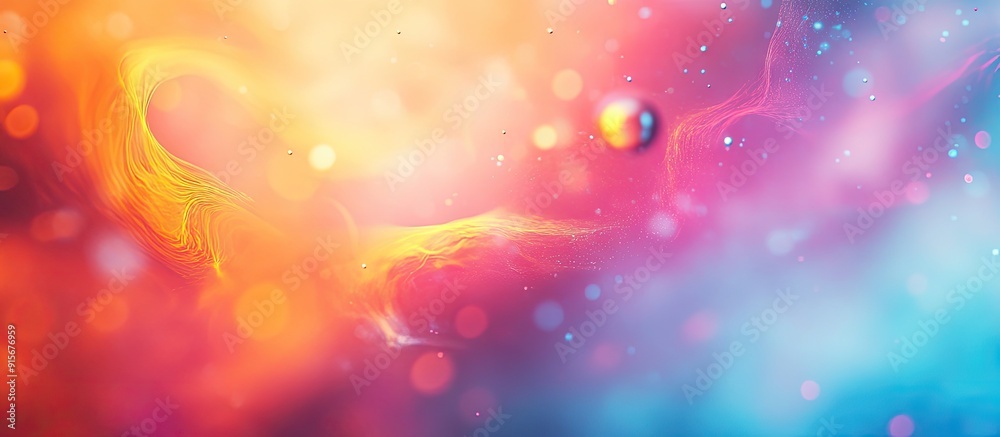 Fototapete Vibrant Colorful Abstract Blurry Background. with copy space image. Place for adding text or design