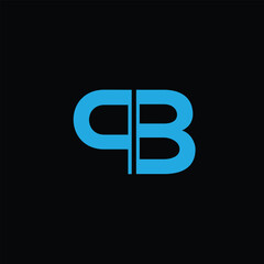 Obraz premium PB Letter Initial Logo Design Template Vector Illustration
