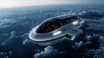 The Futuristic Smart Home Floating Above the Clouds