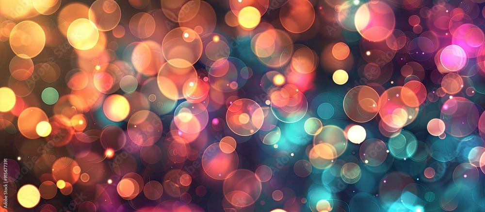 Poster Abstract bokeh backdrop. with copy space image. Place for adding text or design