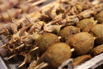 Asian Street Food in a Chinese Night Market