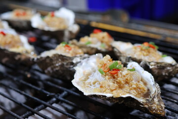 Asian Street Food in a Chinese Night Market
