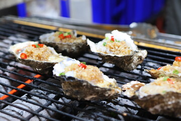 Asian Street Food in a Chinese Night Market