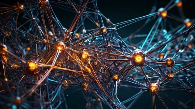 Abstract 3D Rendering of a Neural Network