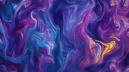 Fototapeta premium Liquid abstracts swirling in vibrant motion