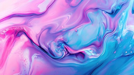 Obraz premium Liquid abstracts swirling in vibrant motion