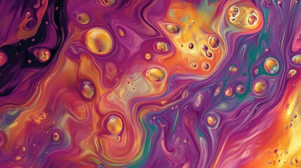 Liquid abstracts swirling in vibrant motion