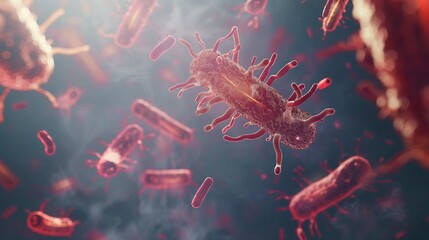 Colorful Microbial Life: Bacteria and Microbes Under the Microscope