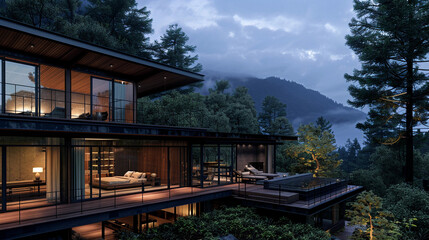 Sustainable Architecture in Secluded Wilderness