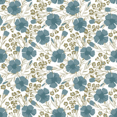 Pattern flower floral spring blossom illustration vector fabric textile design leaf leaves
