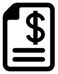 Financial documents icon.