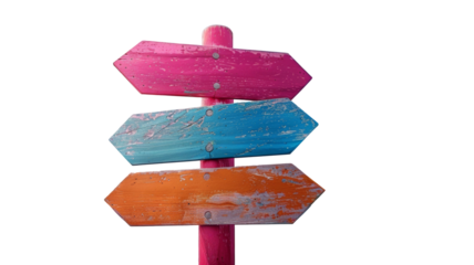 Navigating Choices: Vibrant Arrows Pointing in Multiple Directions