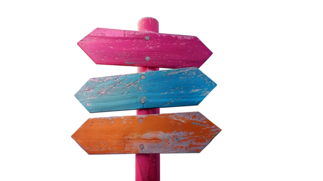 Navigating Choices: Vibrant Arrows Pointing in Multiple Directions