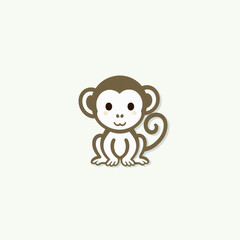 Fototapeta premium A monkey icon.