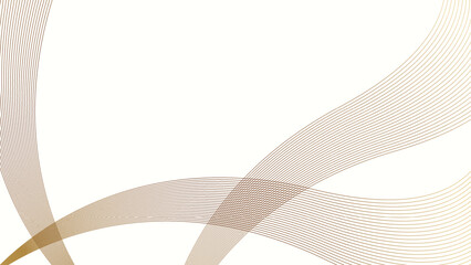 Flowing lines abstract wave background for futuristic technology concept white background