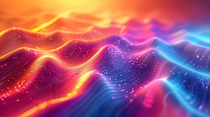 Obraz premium Illuminated Wave of Light