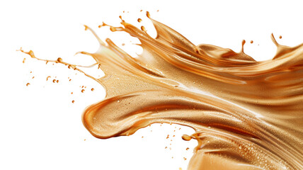 Vibrant Gold Fluid Wave Artistic Design