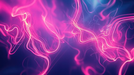 Obraz premium Neon abstract patterns pulsating with energy