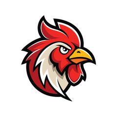 Hen Mascot Logo Design with Modern illustration Concept Style for Badge and T Shirt Printing