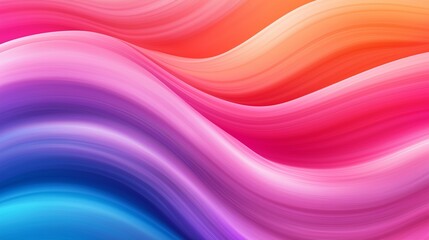 Obraz premium A colorful wave with a pink and blue stripe. The colors are vibrant and the wave is long