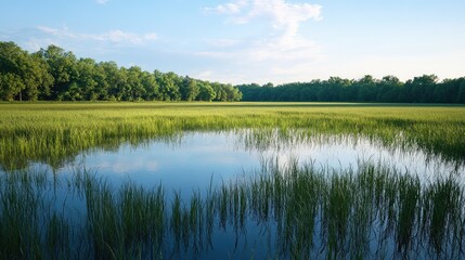 Serene landscapes in natural beauty