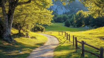 Serene landscapes in natural beauty