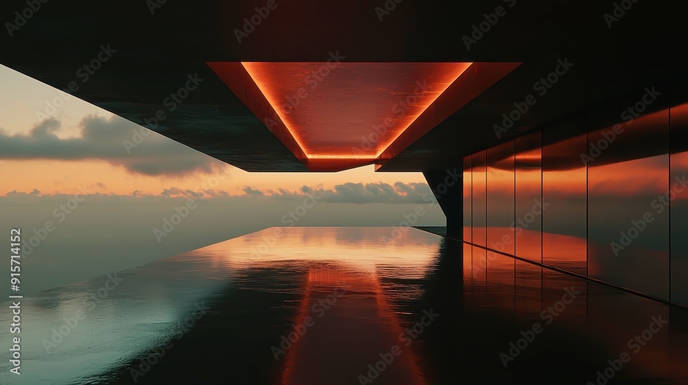 Poster ai ethics in a boundless realm, an imaginative representation exploring the principles of artificial